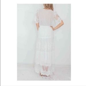Maxi Lace Dress - White.